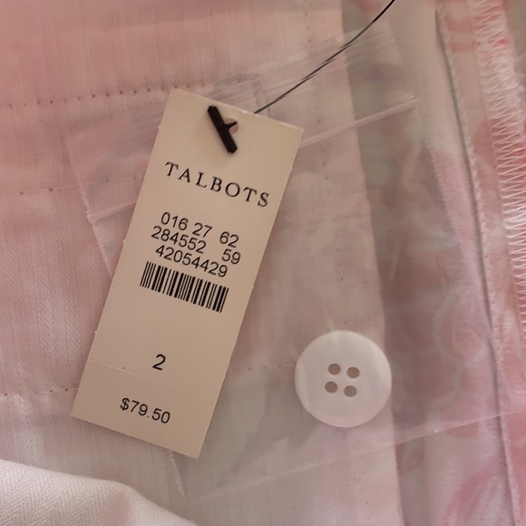 Talbots The Perfect Skimmer Floral Capri Crop Pant - Picture 7 of 11